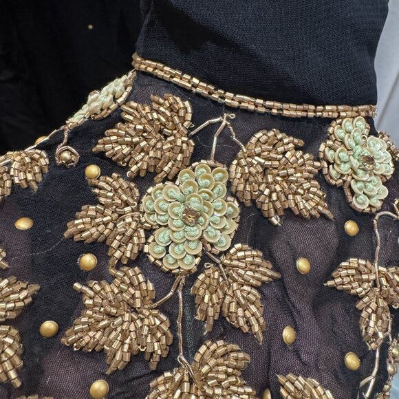 Indian Black Bell Sleeves Boutique Suit | Traditional | Heavy work - Picture 4 of 9